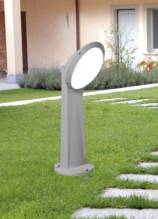 Single Light Bollard Black Opal