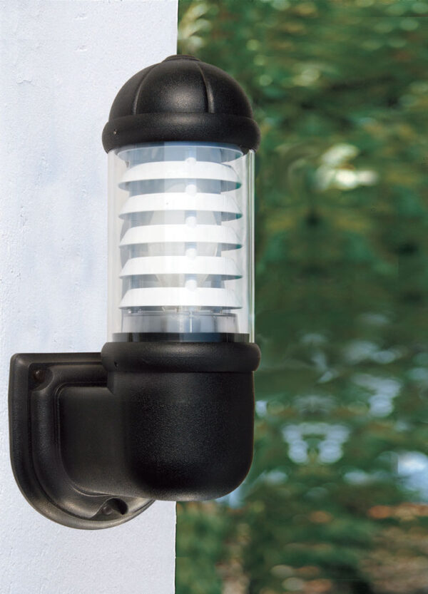 SAURO Classic Wall Light Black Clear