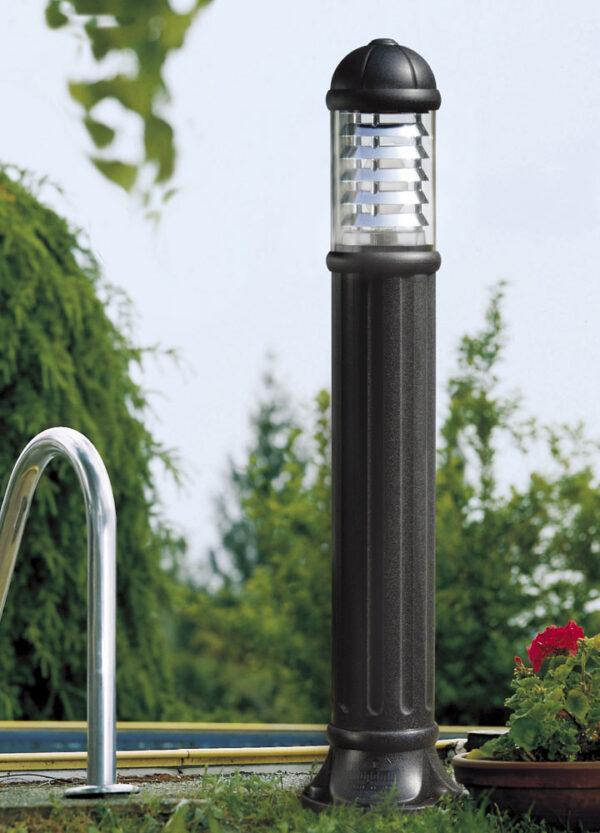 SAURO Classic Bollard Black Clear